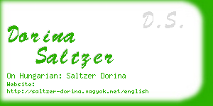 dorina saltzer business card